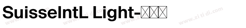 SuisseIntL Light字体转换 SuisseIntL Light字体转换